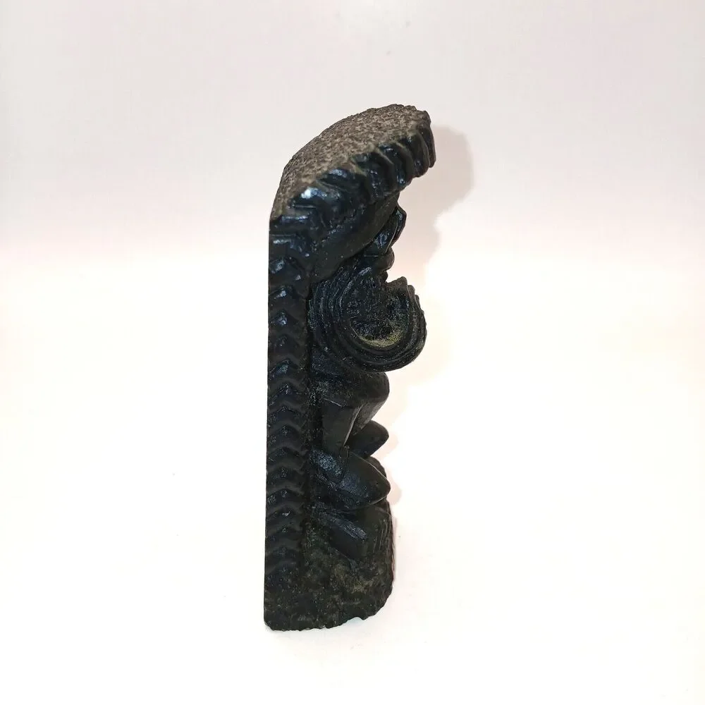 Hawaiian Lava Tiki Figurine Hawaii Souvenir Polynesian God 4.5 in Tall